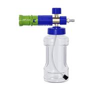 Lanza de espuma de nieve, cañón de espuma de alta presión con boquilla de latón y concentración ajustable, M22-14 mm para limpieza de automóviles y motocicletas