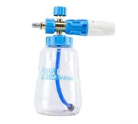 Lanza de espuma de nieve de 1 litro para lavado de autos con rotación ajustable de 360 grados y múltiples modos de pulverización, incluyendo sector y columna de agua para el cuidado profesional del