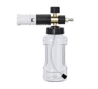 Lanza de espuma profesional para lavado de coche, boquilla de 14 mm compatible con lavadoras eléctricas de alta presión para una limpieza óptima (blanco y negro)