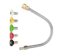 Lanza de extensión en forma de U con kit de 5 boquillas de pulverización de 1/4" de conexión rápida