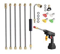 Lanza Extensible Para Hidrolimpiadora,Boquilla con Conexión Rápida 280 bar para Hidrolimpiadora | Boquilla Para Máquina De Limpieza,Para Jardín Canalón Terraza Patio Tejado Hormigón Patio Traser