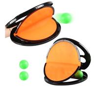 Lanza y atrapa el Juego de Pelota - Ball & Catch Game | Discos de Paleta de velcra y Bola de Tenis | Padeta de Pelota pegajosa, Juguete de Tenis | Beach Catch It Game, Coordinación Mano-, Interacci