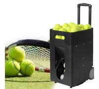 Lanzador automático de pelotas de tenis con ajustes ajustables para entrenamiento en solitario y práctica deportiva