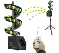 Lanzador automático de pelotas de tenis con control remoto, capacidad de 33 pelotas, para entrenamiento profesional y sesiones de práctica