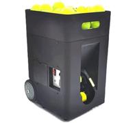 Lanzador automático de pelotas de tenis con control remoto y aplicación, ángulo de lanzamiento ajustable, 50 pelotas, para entrenamiento en solitario y principiantes