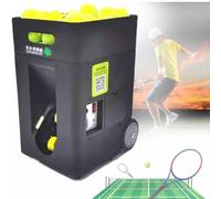Lanzador automático de pelotas de tenis con control remoto y aplicación, ejercicios preprogramados para entrenamiento y práctica, funciona con pilas