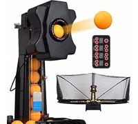 Lanzador automático de pelotas de tenis de mesa con múltiples giros y caídas, robot de entrenamiento portátil para práctica y ejercicio, fácil instalación