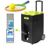 Lanzador Automático de Pelotas de Tenis para Entrenamiento, Máquina de Pelotas de Tenis Inteligente con Control por App, Lanzapelotas Portátil para Principiantes, Intermedios y Entrenadores