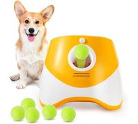 Lanzador Automático De Pelotas For Perros, Máquina De Pelotas De Tenis For Perros con 6 Pelotas, Juguete Interactivo For Cachorros, Lanzador De Pelotas For Perros For Exteriores E Interiores (Color :