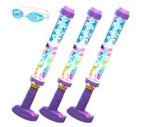 Lanzador de agua LED arcoíris brillante, lanzador de agua de fuegos artificiales, diversión de verano que explota como magia, pistola de agua arcoíris para fiestas en la piscina, juegos de agua de