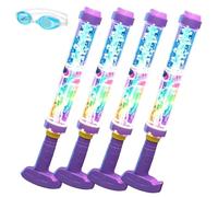 Lanzador de agua LED arcoíris brillante, lanzador de agua de fuegos artificiales, diversión de verano que explota como magia, pistola de agua arcoíris para fiestas en la piscina, juegos de agua de