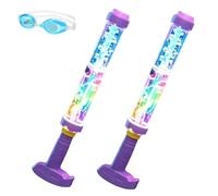 Lanzador de agua LED arcoíris brillante, lanzador de agua de fuegos artificiales, diversión de verano que explota como magia, pistola de agua arcoíris para fiestas en la piscina, juegos de agua de
