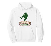 Lanzador de béisbol I Pitch Therefore I Am Funny Sudadera con Capucha
