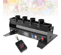 Lanzador de confeti eléctrico, DMX512 y control remoto para escenarios, lanzador de confeti profesional para DJ, ideal para bodas, discotecas, espectáculos, clubes, escenarios y fiestas