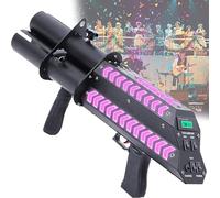 Lanzador de confeti eléctrico, máquina profesional de chorro de confeti para ambientes de bar, ideal para fiestas, bodas, conciertos, celebraciones, eventos especiales y efectos de escenario.