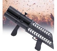 Lanzador de confeti, máquina de cañón de confeti de mano inalámbrica, pistola de saludo de tres disparos de etapa, pistola de atmósfera de confeti de boda for efecto de escenario