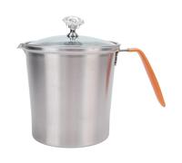 Lanzador de espuma de espuma de espuma Profesional de acero inoxidable Barista Grado de vapor de leche con tapa y escala para arte con leche y café que hace duradero e higiénico (700 ml)