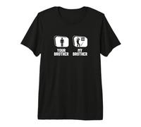 Lanzador de hachas con Texto en inglés Your Brother My Brother Camiseta Premium