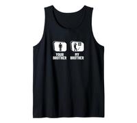 Lanzador de hachas con Texto en inglés Your Brother My Brother Camiseta sin Mangas