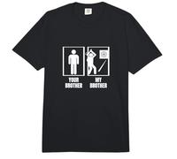 Lanzador de hachas con Texto en inglés Your Brother My Brother Comfort Colors Adult Heavyweight T-Shirt