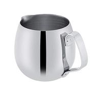 Lanzador De Leche Espuma Espesor De Acero Inoxidable Espresso Vaporizador Latte Café Taza De Espuma Taza De Leche Jarra De Plata(300Ml)