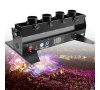 Lanzador de máquina de confeti, lanzador profesional de cuatro soportes para bodas, fiestas, Halloween y celebraciones de Navidad, cañón de confeti perfecto para eventos