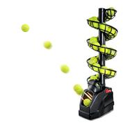 Lanzador de pelotas de tenis, capacidad para 30 pelotas, 4 niveles ajustables, 2 métodos de fuente de alimentación, máquina de pelotas de tenis para entrenamiento
