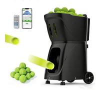 Lanzador de pelotas de tenis, equipo de entrenamiento con control remoto con velocidad y giro ajustables, motor paso a paso de grado industrial