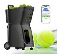 Lanzador de pelotas de tenis portátil con control inteligente de aplicación para práctica y entrenamiento