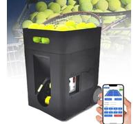 Lanzador de pelotas de tenis portátil con control remoto, ángulo ajustable, para entrenamiento y práctica