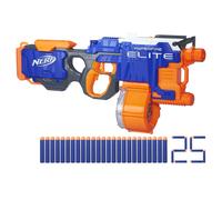Lanzador motorizado Nerf HyperFire Elite con tambor de 25 dardos. Dispara hasta 5 dardos por segundo. Incluye 25 dardos Elite oficiales (exclusiv