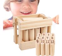 Lanzamiento de ajedrez vikingo: juego de jardín, juego de niños, juego de césped de madera resistente | Competición interactiva creativa para niños adultos en edad pr