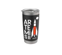 Lanzamiento de Artemis II a la misión espacial lunar 2026 Vaso térmico de acero inoxidable de doble pared