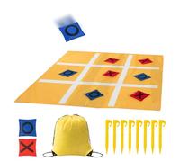 Lanzamiento de bolsas de frijoles - Bandeja de juego plegable 91 x 91 x 2 cm, material duradero de tela Oxford, juego de lanzamiento de carnaval con 10 bolsas de frijoles | Actividad de patio trasero