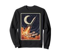 Lanzamiento de Cohetes a la Luna 2026 Espacio | Nos vemos en la Luna Sudadera
