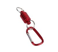 Lanzamiento de Red magnética, Soporte de de imán de aleación de Aluminio portátil para Red de Aterrizaje en Pesca con Mosca (Rojo) Artículos De Pesca Redes De Pesca