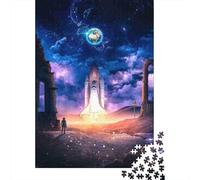 Lanzamiento del Transbordador Espacial 1000 Piezas Cartón Extra Grueso Paquete De Rompecabezas para Adultos Niños Juego Desafiante Decoración De Paredes 70x50cm/1000pcs