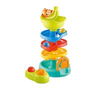 Lanzar Ball Kids Toy - Juego De Caída De Torre De Apilamiento Educativo | Conjunto De Actividades De Mesa Colorido | Diseño De Pistas Interactivo | Tema De Aprendizaje Preescolar, Enfoque Fina