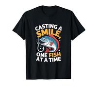 Lanzar una sonrisa un pez a la vez - Diversión Camiseta