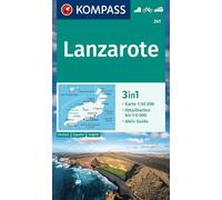 Lanzarote 1:50,000: 3-in-1 hiking map with activity guide and detailed maps: 241