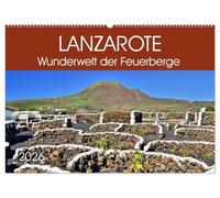 Lanzarote. Wunderwelt der Feuerberge (Wandkalender 2026 DIN A2 quer), CALVENDO Monatskalender: Farbenfrohe Insel der Elemente