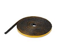 LANZZAS Cinta de cristal - Tamaño: 8 x 3 mm - Longitud: 0,5 m - Junta plana / lámina de chimenea negra