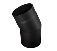 LANZZAS Codo de tubo de estufa de 22° grados, en diámetro, DN, diámetro de 150 mm, color: negro metalizado. Otros tubos de nuestra gama se pueden encontrar aquí.