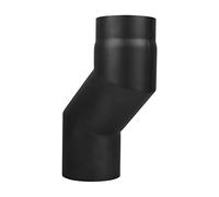 LANZZAS Codo para tubo de estufa de 100 mm de diámetro, DN Ø 150 mm, color: negro metalizado. Otros tubos de nuestra gama se pueden encontrar aquí.