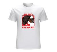 LAO CHEN PI Berserk Metalanimation Fighters Kill'Em All Adults and Children Gifts Top Sweatshirt T-Shirt White S