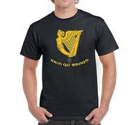 LAO CHEN PI Erin Go Bragh Mens T-Shirt Ireland St. Patricks Day Beer Party Drink Clover Black 3XL