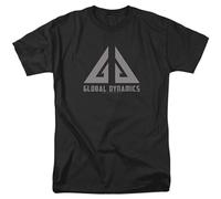 LAO CHEN PI Men's Global Dynamics Logo T Shirt Black S