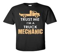 LAO CHEN PI Trust Me I'm A Truck Mechanic Adult Shirt Black XL