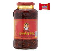 Lao Gan Ma Pasta de Chile Tostado 1 x 700 g, Aceite Picante con Hojuelas de Chile y Pimienta Sichuan, Sabor Auténtico Chino - Trinovi