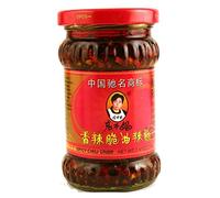 Lao Gan Ma - Salsa crujiente de chile picante, 210 g, paquete de 3
